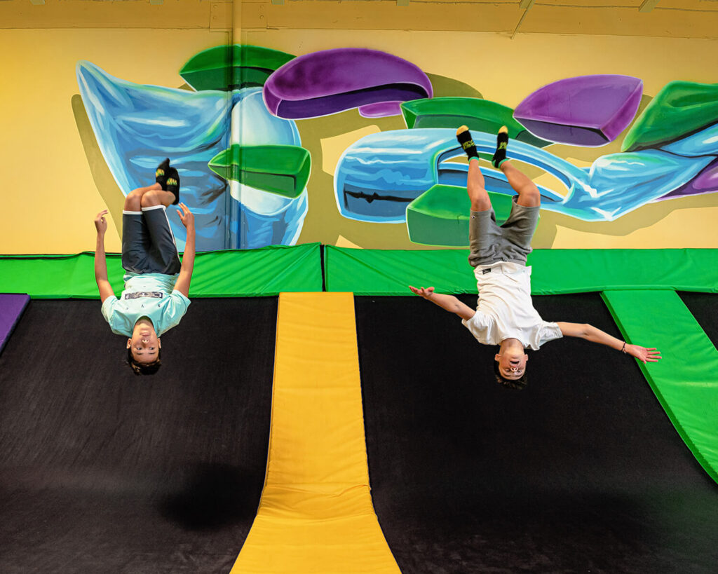 Jumping at Get Air Trampoline Park